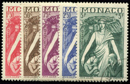 MONACO 215/24 : Bienfaisance, Obl., TB - Unused Stamps