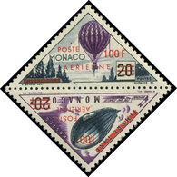 ** MONACO PA 61/62 : La Paire Se Tenant, TB - Airmail