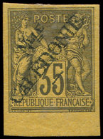 * NOUVELLE CALEDONIE 18a : 35c. Violet-noir Sur Jaune, T II, TB - Unused Stamps