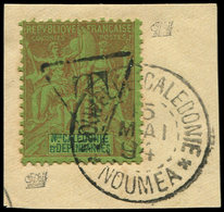 NOUVELLE CALEDONIE Taxe 4 : 20c. Brique Sur Vert, Obl. NOUMEA 15/5/94 Sur Fragt, TB - Impuestos