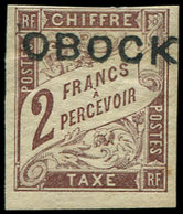 * OBOCK Taxe 17 : 2f. Marron, TB. C - Other & Unclassified