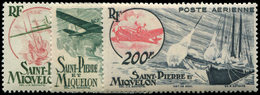 ** SAINT PIERRE ET MIQUELON PA 18/20 : Sujets Divers 1947, TB - Unused Stamps