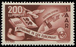 ** SARRE PA 13 : 200f. Brun Carminé, TB - Airmail