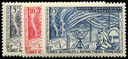 ** T.A.A.F. 8/10 : Année Géophysique, La Série, TB - Unused Stamps
