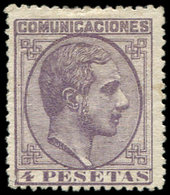 * ESPAGNE 181 : 4p. Violet, TB. C - Used Stamps