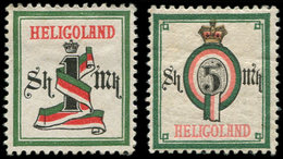 (*) HELIGOLAND 18/19 : 1s. Et 5s., TB - Helgoland