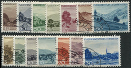 LIECHTENSTEIN 189/212 : Paysages, La Série, TB - Unused Stamps