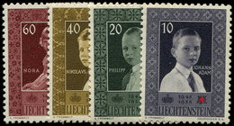 ** LIECHTENSTEIN 300/03 : Croix Rouge, La Série, TB - Unused Stamps