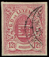 LUXEMBOURG 7 : 12 1/2c. Rose, Oblitéré, TTB - 1852 Willem III