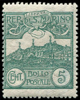 ** SAINT MARIN 35 : 5c. Vert, TB - Unused Stamps