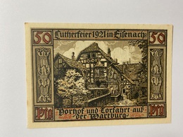 Allemagne Notgeld Wartburgstadt 50 Pfennig - Collections