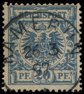 CAMEROUN ALLEMAND 48 : 20pf. Bleu De Prusse Obl. Càd KAMERUN 26/3/97, Rare, TB, Cote Maury - Cameroun