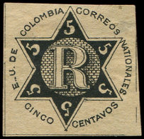 (*) COLOMBIE Timbres Pour Lettres Chargées 1 : 5c. Noir, TB - Colombie