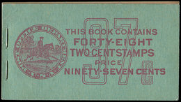 ETATS-UNIS 229 : 2c. Rouge Carminé, Carnet De 48 Ex., Couverture Verte N°97c, TB - Autres & Non Classés