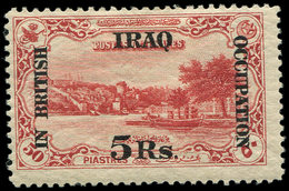 * IRAK 8 : 5r. S. 50pi. Carmin, Surch., TB - Irak