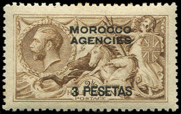 * MAROC Bureaux Anglais 44 : 3p. Sur 2/6 Brun, Rouss., TB - Bureaux Au Maroc / Tanger (...-1958)