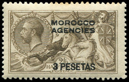 * MAROC Bureaux Anglais 44a : 3p. S. 2/6 Sépia, TB - Morocco Agencies / Tangier (...-1958)