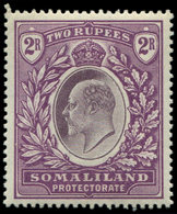 * SOMALILAND 30 : 2r. Violet Et Brun-lilas, TB - Somalilandia (Protectorado ...-1959)