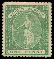 (*) ILES VIERGES 3 : One P. Vert, Dent. 15, TB - British Virgin Islands