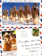 POLYNESIE FRANCAISE  - LETTRE PAR AVION  Yv N°374  / 1 - Cartas & Documentos