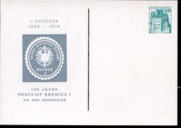 Bund PP100 D2/004 100 J. POSTAMT BREMEN-DOMSHEIDE 1978 - Cartoline Private - Nuovi
