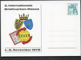 Bund PP100 D2/010 ESSEN BRIEFMARKEN-MESSE 1978 - Cartes Postales Privées - Neuves