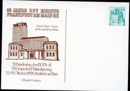 Bund PP100 D2/014-I PORTAL THURN + TAXIS Mit FERNMELDEHOCHHAUS Frankfurt 1978 - Private Postcards - Mint