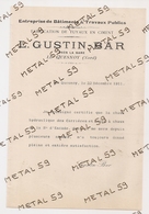Entreprise De Bâtiments Et Travaux Publics Gustin Bar à Le Quesnoy, 1911 - 1900 – 1949