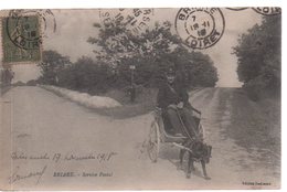 Delcampe - REF 454 : CPA 45 BRIARE Service Postal Attelage à Chien - Briare