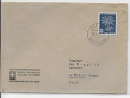 1947 - SUISSE - PRO-JUVENTUTE 1946 ZUMSTEIN 120 SEUL Sur LETTRE De BERN => LE THILLOT (VOSGES) - Storia Postale