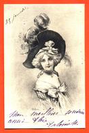 CPA Illustrée Par BOTTARO  " Femme élégante Avec Chapeau " Carte Precurseur - Bottaro