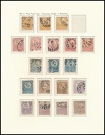 O 1871 Kőnyomat 19 Db Vegyes Minőségű Bélyeg Albumlapon, Közte Színváltozatok, Típusok, Elfogazások, Bélyegzések (~525.0 - Other & Unclassified