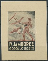 ** 1933/7a Cserkész IV. Jamboree Gödöllő, Repülők Emlékív (100.000) / Scout Jamboree - Autres & Non Classés