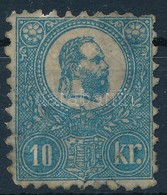 O 1871 Kőnyomat 10kr Sérült, Javított Bélyeg - Andere & Zonder Classificatie