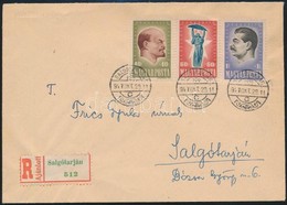 1947 Harmincéves A Szovjetunió Sor Ajánlott Levélen Elsőnapi Bélyegzéssel (60.000) / On Registered Cover With First Day  - Otros & Sin Clasificación