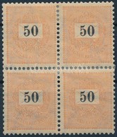 * 1899 50kr Négyestömb, 1. Vízjelállás (40.000++) - Sonstige & Ohne Zuordnung