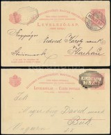 1898 Válaszos Díjjegyes Levelezőlap Sopronból Az Ausztriai Klachauba, Onnan A Válaszlap Felhasználásával Másnap  Visszak - Sonstige & Ohne Zuordnung