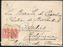 1894 Levél Belgiumba 5kr Pár Bérmentesítéssel, Portóelőjegyzéssel 'SZIGET SZ. MIKLÓS' - 'GOSSELIES' - Sonstige & Ohne Zuordnung