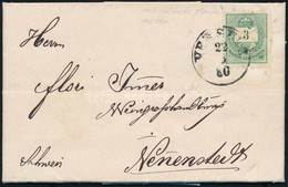 1880 Nyomtatvány Svájcba Színes Számú 3kr Bérmentesítéssel - Sonstige & Ohne Zuordnung