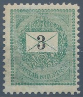 ** 1889 3kr Electrotyp 11 1/2 Fogazással (30.000) - Autres & Non Classés