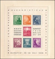 ** (*) 1938 Postatiszta Eucharisztikus Blokk és Beragasztott Pár Reprezentatív Borítóban, Ritka!! - Andere & Zonder Classificatie