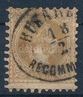 O Magyar Posta Romániában 1867 15sld 'BUKARE(ST) RECOMM(ANDIRT)' - Other & Unclassified