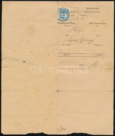 1896 Színesszámú 10kr Tudakozványon Tállyáról Tápiógyörgyre Küldött Ajánlott Levélről (alul Hiányos) - Other & Unclassified