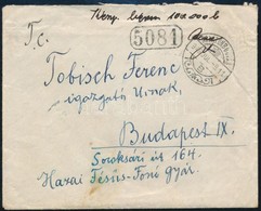 1946. Jul. 9. 100.000 Billió Pengő Készpénz Bérmentesítésű Távolsági Levél Balatonboglárról Budapestre A Billiós Időszak - Sonstige & Ohne Zuordnung