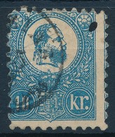 O 1871 Kőnyomat 10kr Képbe Fogazva  (26.500) (kis Elvékonyodás / Thin Paper) - Sonstige & Ohne Zuordnung