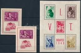 ** 1949 Puskin Blokkpár + VIT Blokk (13.000) - Other & Unclassified