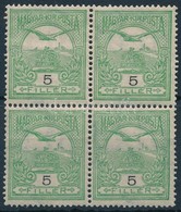 ** * 1908 Turul 5f 1. Vízjelállás Négyestömb, 3 Bélyeg Postatiszta (10.500) - Other & Unclassified