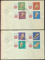 1963 Téli Olimpia (II.)- Innsbruck Vágott Sor 2db FDC-n (3.500) - Autres & Non Classés