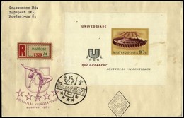 1965 UNIVERSIADE Vágott Blokk Ajánlott FDC-n - Sonstige & Ohne Zuordnung