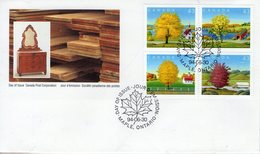 Canada. Lot De 3 Enveloppes FDC. érable. 30/06/1994 - 1991-2000